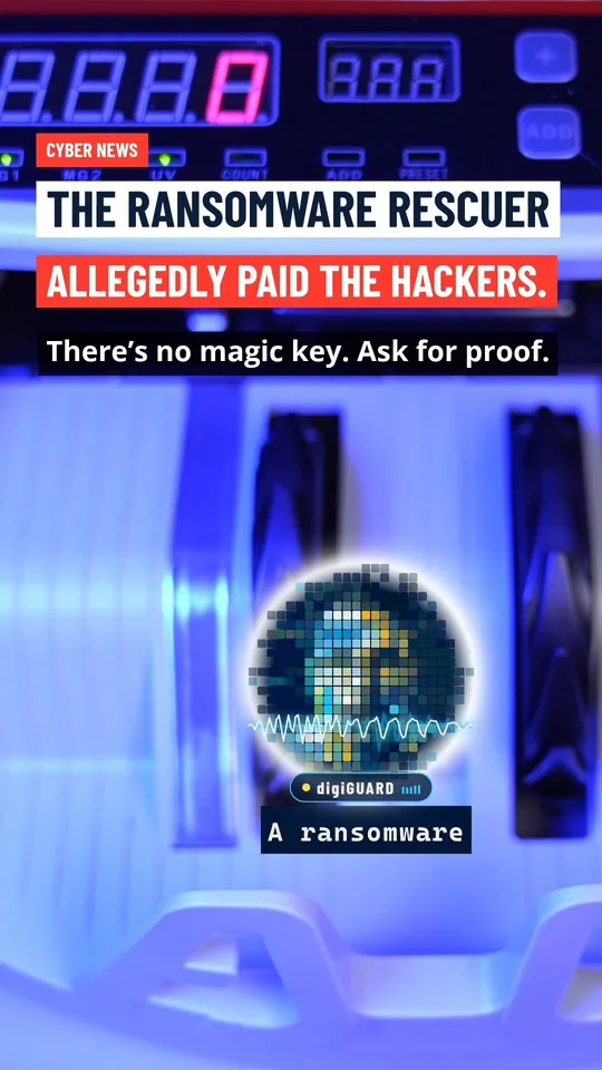 Standbild aus dem Reel: Der Ransomware-Retter soll die Hacker bezahlt haben